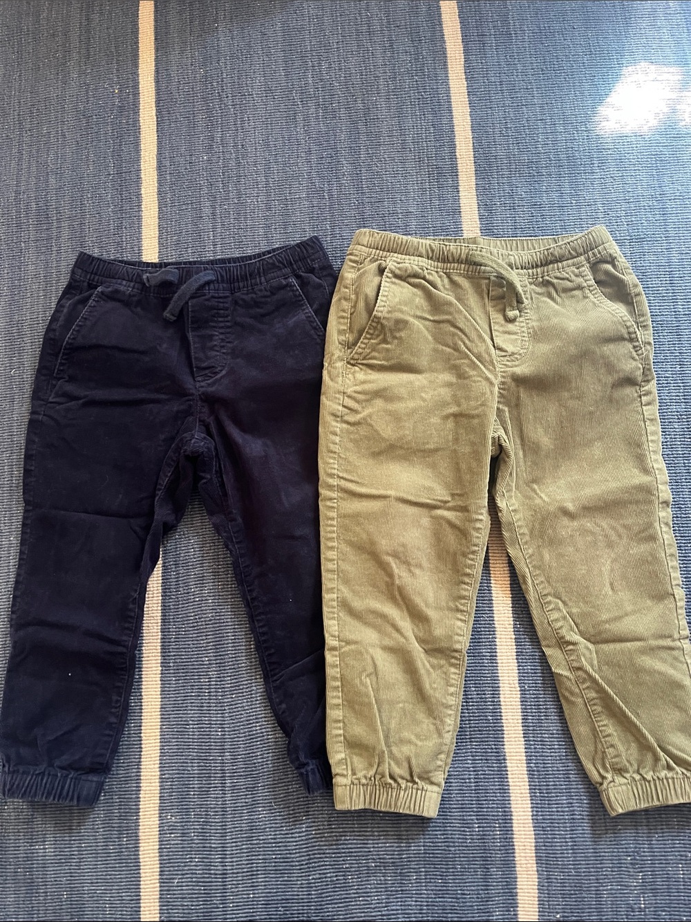 Janie and Jack corduroy jogger pair